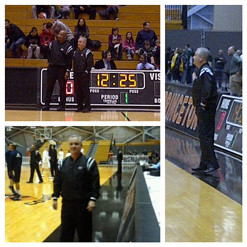 Chris Miller at Division 1 basketball game